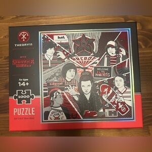 Theory Stranger Things Arcade Puzzle - Red, Black, and Gray 🧩